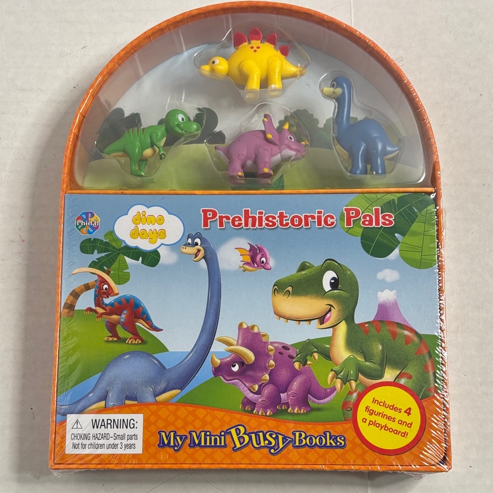 Phidal Dino Days Prehistoric Pals My Mini Book Set New